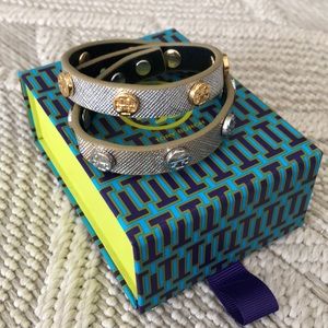 Tory Burch leather wrap bracelet